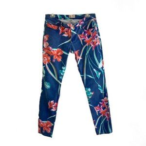 Roxy Denim Floral Print Jeans - Women's Size 9/29